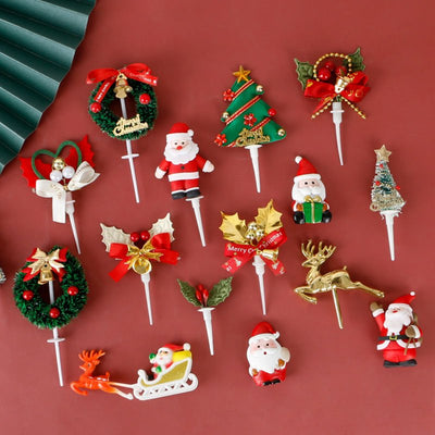 CHRISTMAS CAKE DECORATION BAKERY ORNAMENTS - HGHOM