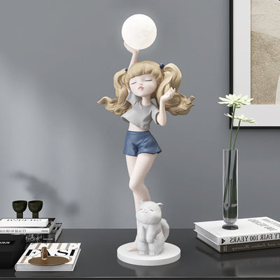 Girl Moonlight Decoration Ornament - HGHOM