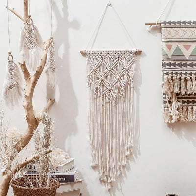 “Cross Pattern” Macrame Tapestry HGHOM 