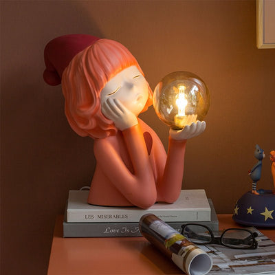 Red Elf Table Lamp Decorative Ornament - HGHOM