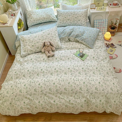 Simple Cotton Four-Piece Set - HGHOM