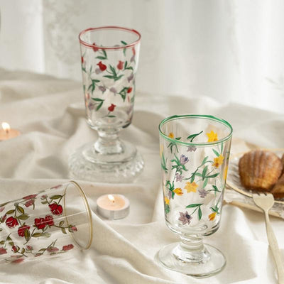 Vintage Flower Stemware - HGHOM